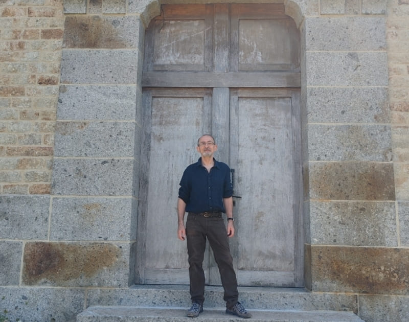 Exposition d&rsquo;un colporteur biblique Claude Sermet