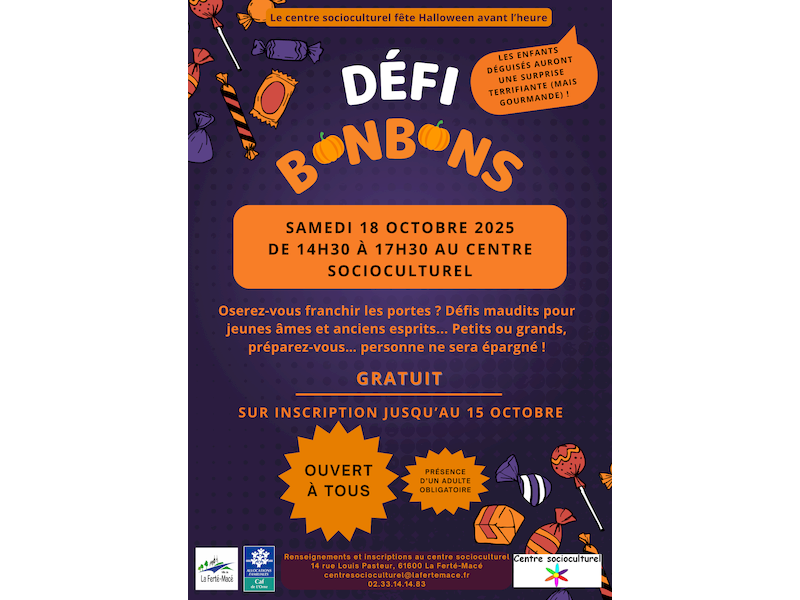 Animation Halloween « Défi bonbons »