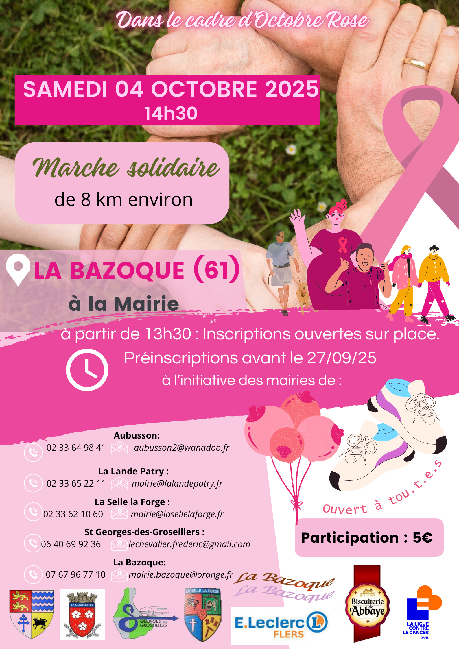 Marche solidaire pour Octobre rose
