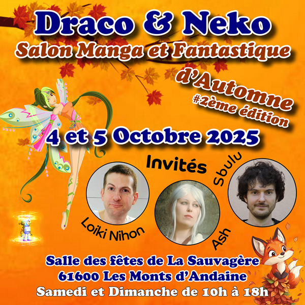 Draco & neko salon manga fantastique d&rsquo;automne