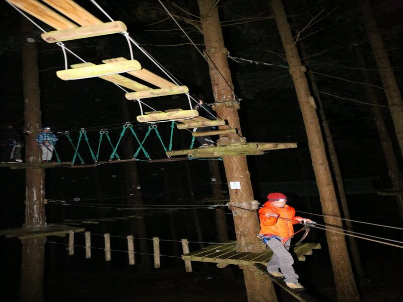 Accrobranche nocturne Halloween