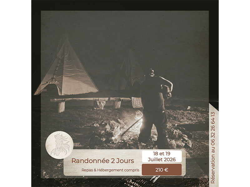 Randonnée deux jours à cheval