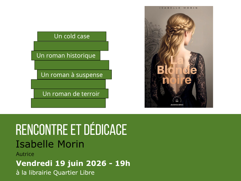 Rencontre-dédicace avec Isabelle Morin