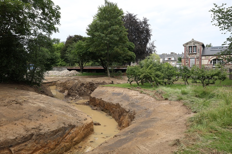 Viste commentée des travaux de restauration d'un cours d'eau