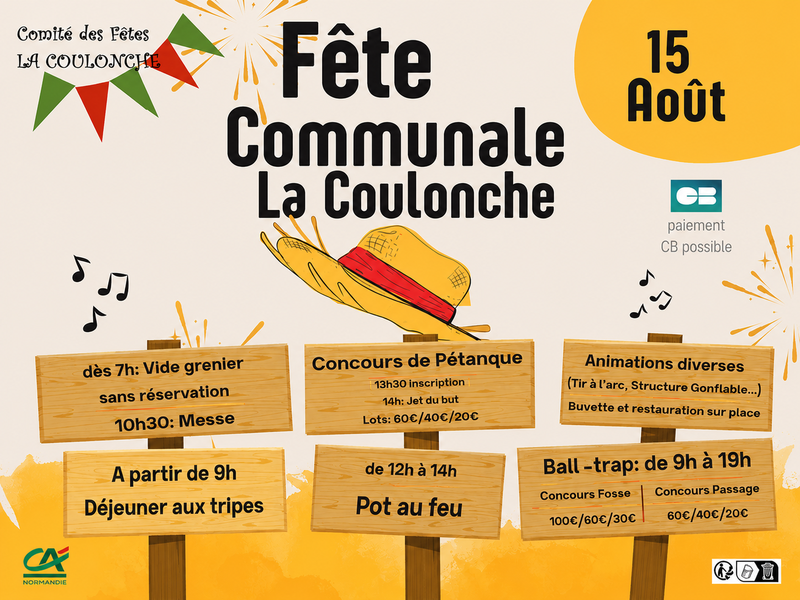 Fête communale du 15 août à La Coulonche
