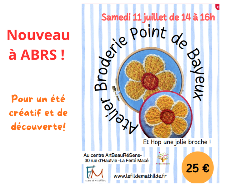 Broderie au point de Bayeux: initiation